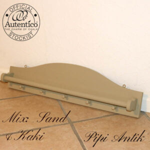 Håndklæde viskestykke knage i Sand Kaki mix Autentico L75xH8,5xD11cm