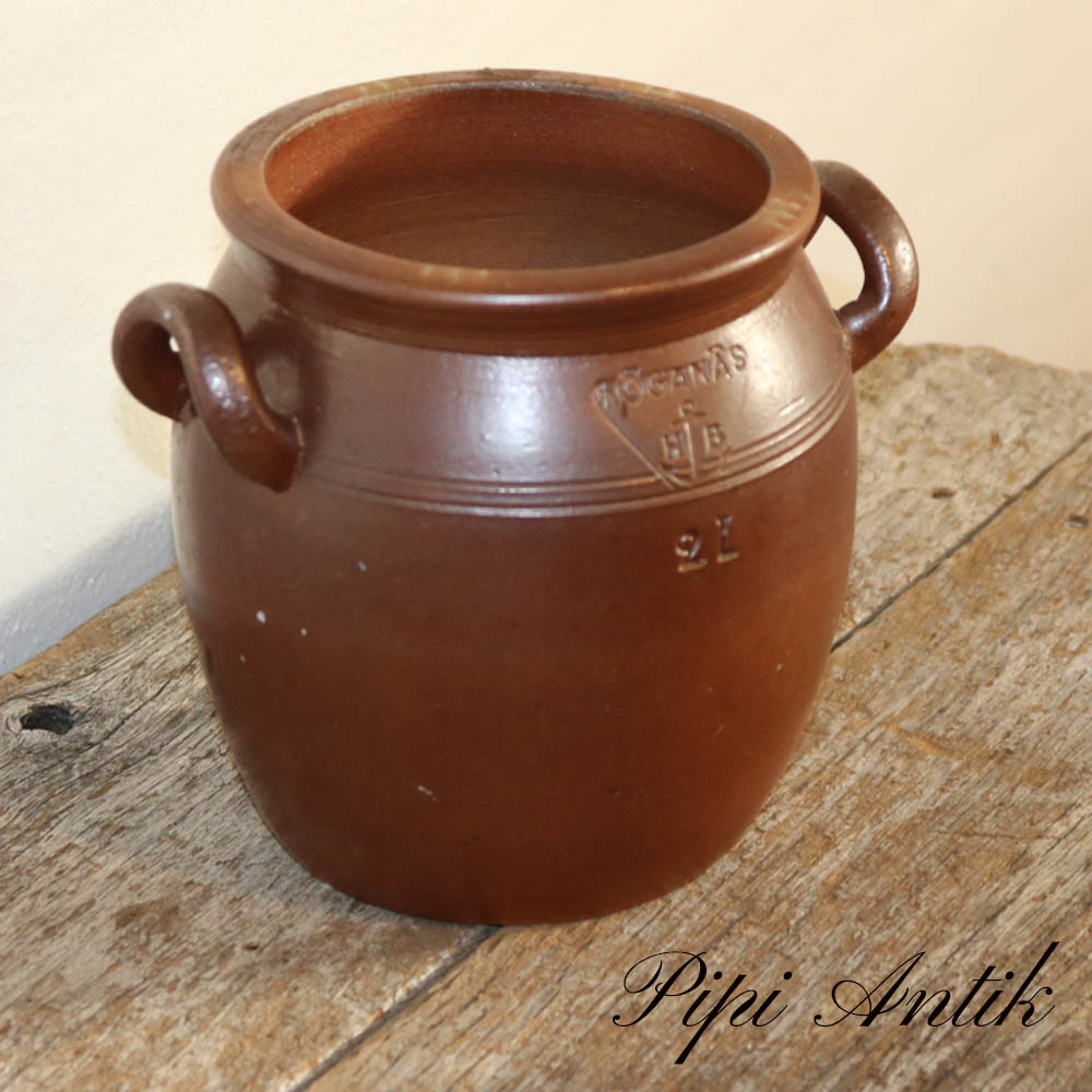 55 Höganæs krukke 2 liter Ø18xH16,5cm