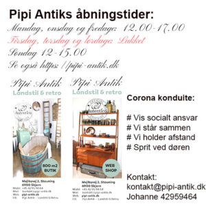 Pipi Antiks åbningstider