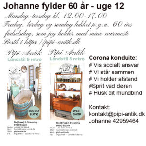 Uge 12 åbningstider hos PIpi