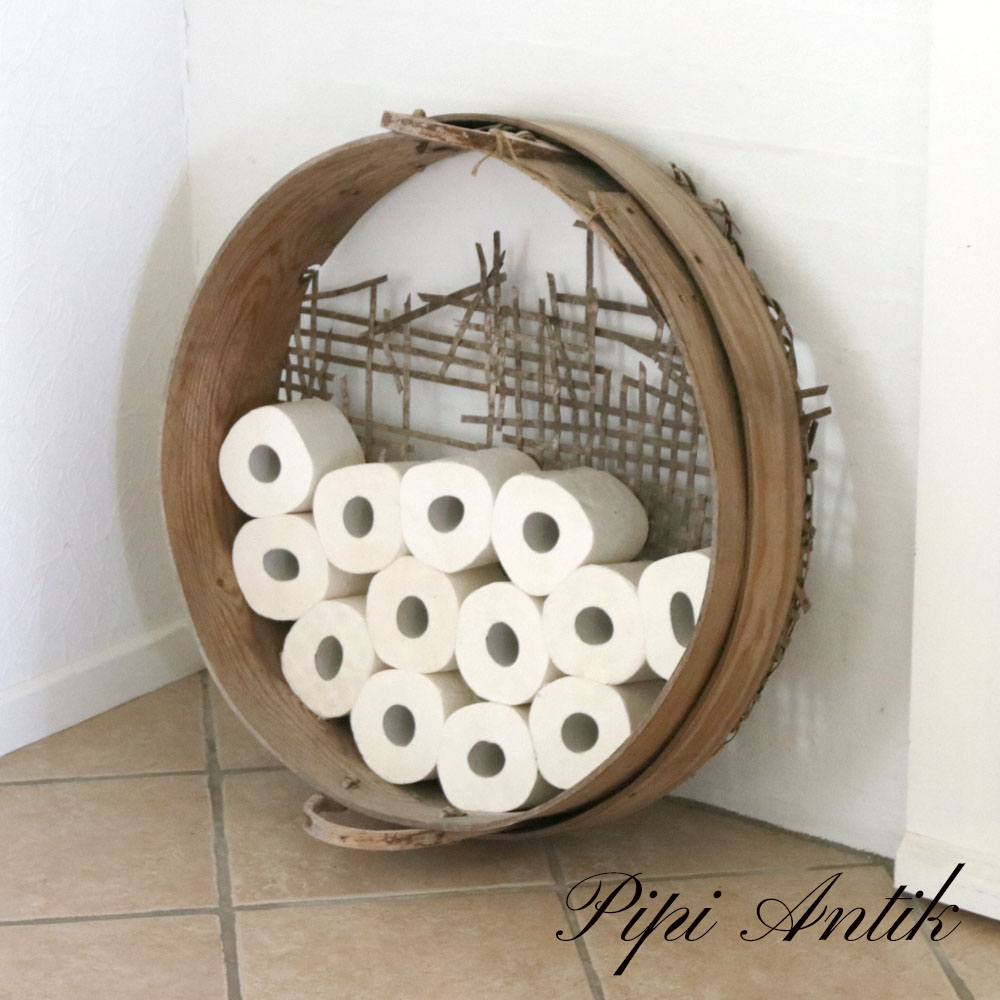 Landbrugs si patineret god til WC ruller flot dekorativ løsning Ø72xD19cm Landbrugs si patineret god til WC ruller flot dekorativ løsning Ø72xD19cm