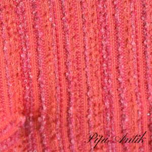 Lænestol retro rød pink orange tråde