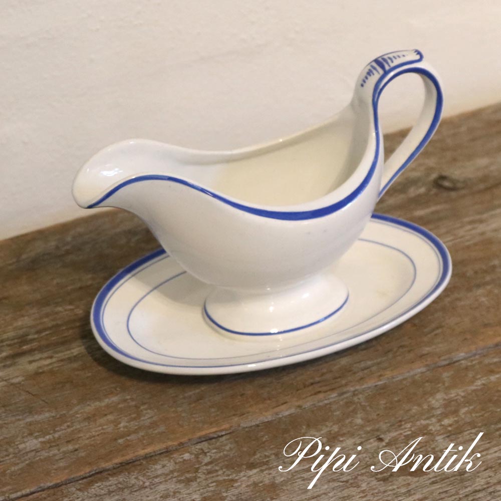 12 Villaroy Boch soveskål hvid blåkantet L20xB13,5xH12cm