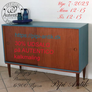 Åbningstider uge 7 Pipi Antik