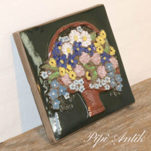 100 JIE keramik billede blomsterkurv nr. 866 B25xH23cm