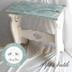 Piano stol malet med Annie Sloan Chalk Paint
