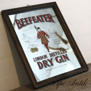 46. Reklamespejl retro Beefeater Dry Gi London B26xH33cm