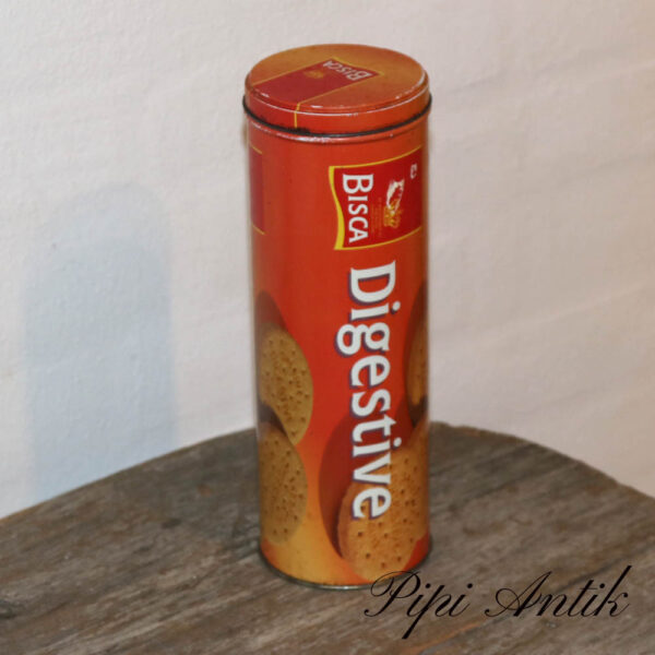 63. Digestive dåse fra 2001 Ø8xH23,5cm