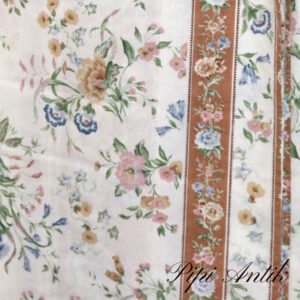 05. Gardiner natur blomstrede brunlig kant 2 fag B74xL199cm