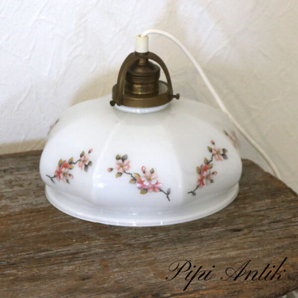 11. Loftlampe med blomster Ø20xH15cm