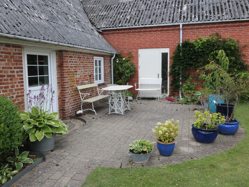 Grill area for guest at Bed and Tea kitchen at Stauning Denmark