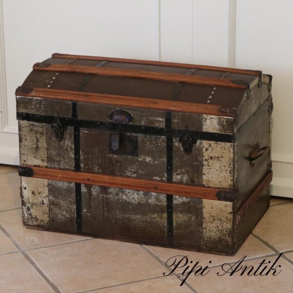 10. Rejsekiste amerikanerkiste rust metal L67,5xD43xH50cm