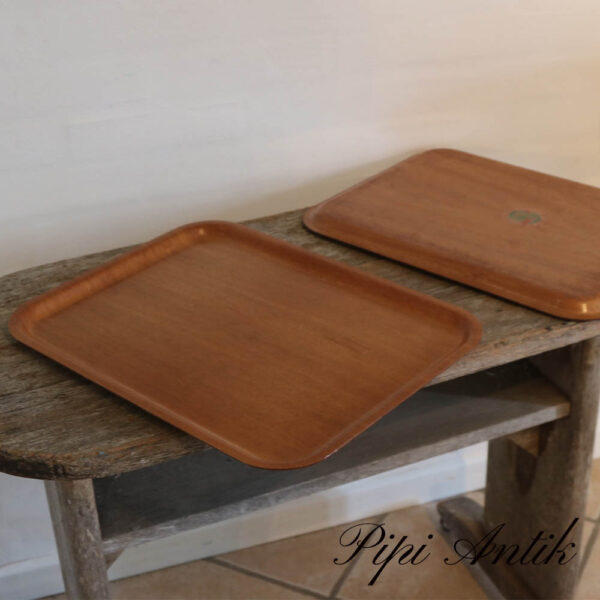 11. Teak retro serveringsbakke L43xB34cm