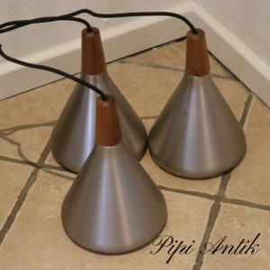 Retro look aluminium teak loftlamper enkeltvis