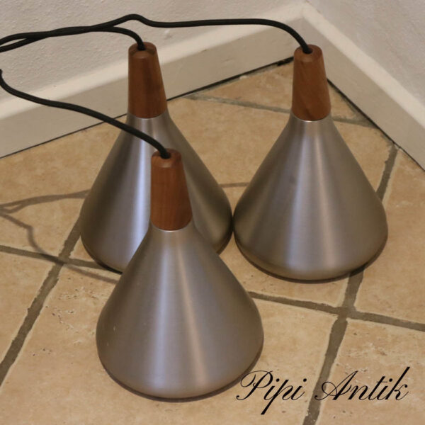 Retro look aluminium teak loftlamper enkeltvis