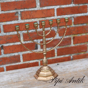 18. Messing lysestage med 7 arme B34xH34cm