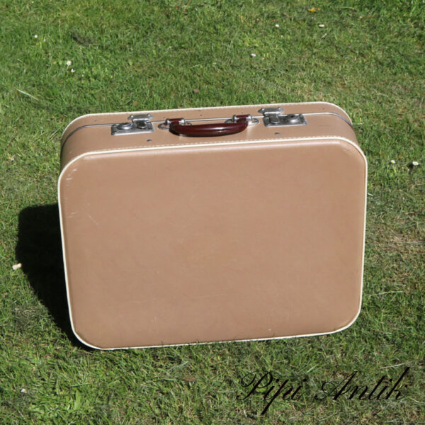 01. Retro kuffert beige L50xD15xB39cm