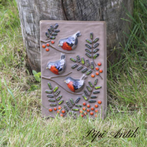 17. Keramikbillede fugle Deco Helsinborg B20xH30cm