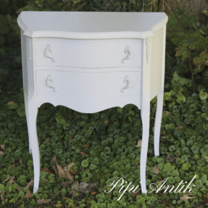 03. Retro romantisk råhvid dansk entrekommode eller natbord L58xD32xH66cm
