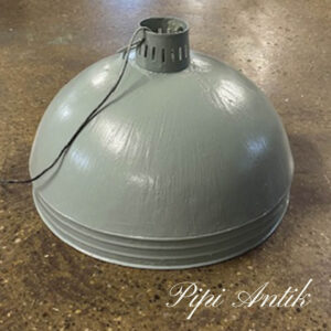 11. Støvet blå industrilampe stor rustikt Ø48xH30cm