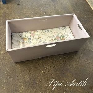 14. Babylift katte eller små hunde kurv L72xB24xH25cm i Gammelrosa og 2½cm skummadrasse vaskbart