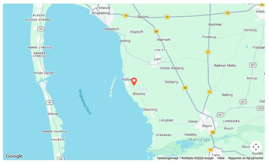 Mejlbyvej 2 Stauning i Ringkøbing Fjord ved Skjern